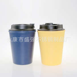 双层塑料杯， 塑料PP咖啡杯，塑料杯子，塑料咖啡热饮杯