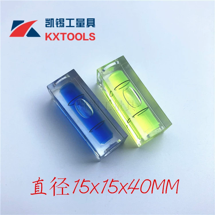 Акриловый квадратный интегральный ровный пузырь Горизонтальный пузырь уровня шарика Пузырь Квадратный горизонтальный