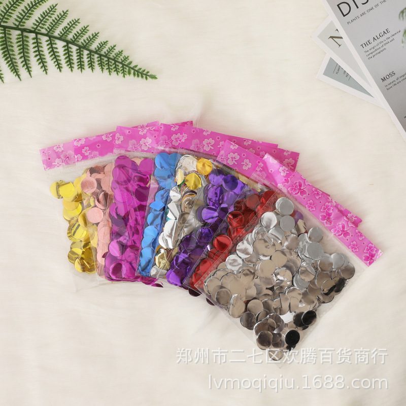 1,5 cm lentejuelas un paquete de 10g onda bola globo látex relleno partido atmósfera Decoración