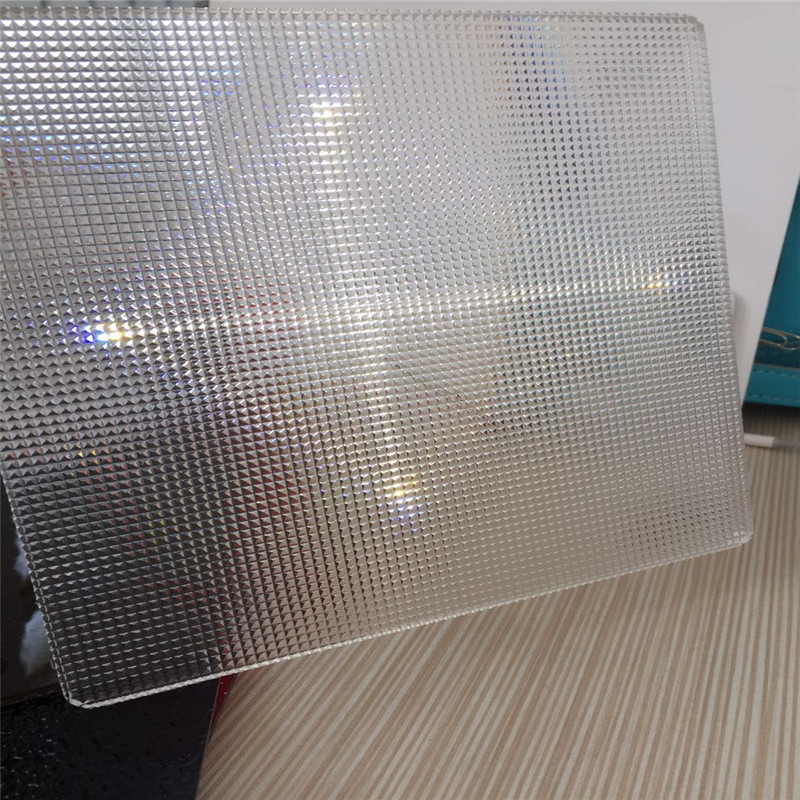 现货菱晶板花纹装饰PC板透明菱镜LED防眩光光扩散板菱形板厂家X20