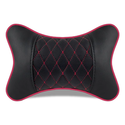 Headrest: Pillow Pair Loading Pillow - p09-black-red-headrest-pair