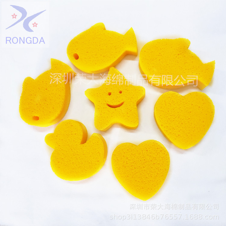 Polyester Seaweed Cotton Large, Medium, and Small Pore Honeycomb Cotton Bath Cleaning Sponge Manufacturer Direct Supply Honeycomb Structure Oil Removal