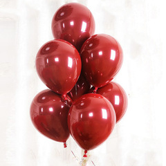 5寸10寸18寸36寸寶石紅氣球浪漫場景布置結婚背景裝飾糖果色氣球