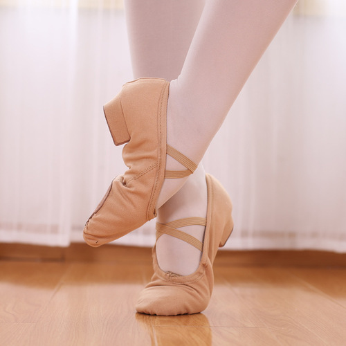Dance shoelaces and soft-soled canvas teachers' shoes, belly dance shoes, body etiquette training shoes, adult ballet shoes, cross-border