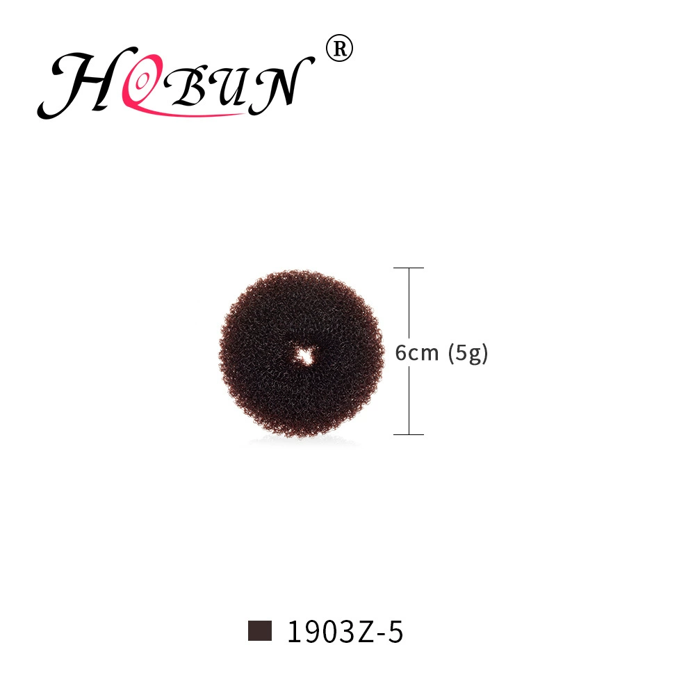 Hair donut Hobun, nylon hair ring 30 g — lightweight breathable styling accessory