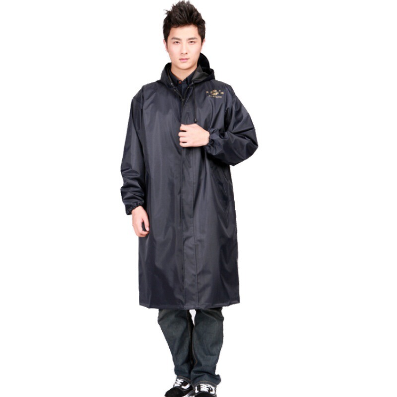 Zhengzhao Raincoat Windbreaker Fashion Raincoat Long Body Men and Women Adult Outdoor Riding Reflective Polyester Poncho Wholesale