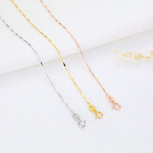 瓜子链S925纯银项链女正品无吊坠链子足银女士替换银链子素链颈链