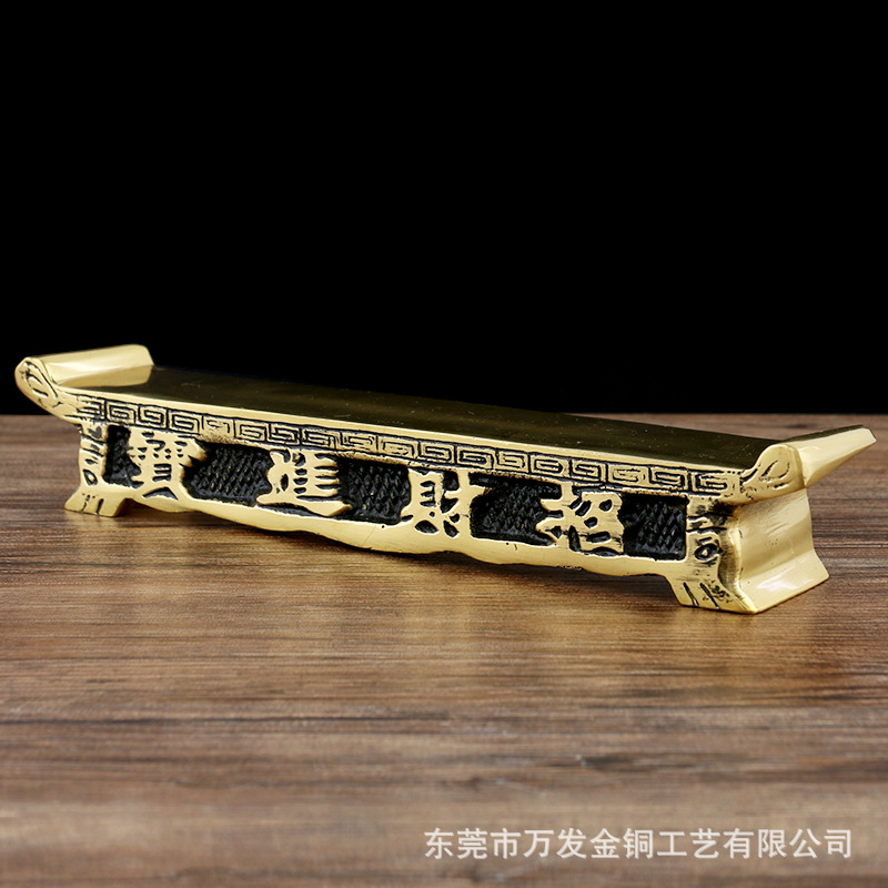 Buddha Worship Copper Wine Cup Tea Cup Set Cup Base Brass Sacred Table Buddhist Niche Sacred Table Square Tribute Table Tea and Wine Holders