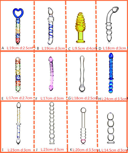 Manufacturer's self-produced and self-sold glass dildo for women, men's masturbation appliances, adult supplies, anal plugs, adult sex toys