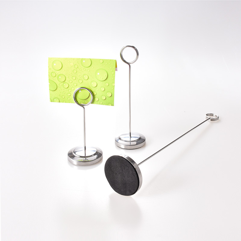 Boda Hotel banquete restaurante Acero inoxidable menú titular vertical autoservicio menú Tabla titular de la tarjeta suministro directo de fábrica