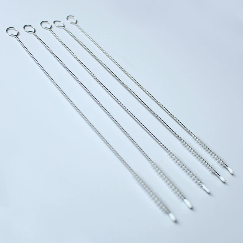 Новая щетка для чистки соломы детской бутылочки Детская щетка для сосков из нержавеющей стали спиральная мягкая соломенная щетка для волос