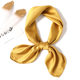 Simple solid color scarf women's artificial silk small square scarf 70cm European and American Basic matching shirt professional scarf hair tie