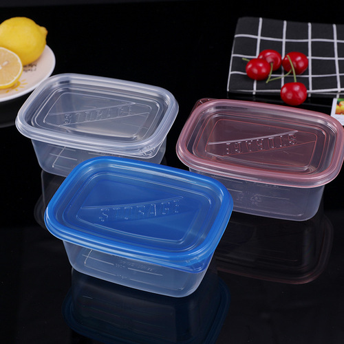 Disposable packing box, plastic lunch box 709ML takeout box fruit salad box laundry pearl packaging box wholesale