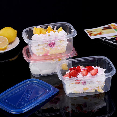Disposable packing box, plastic lunch box 709ML takeout box fruit salad box laundry pearl packaging box wholesale
