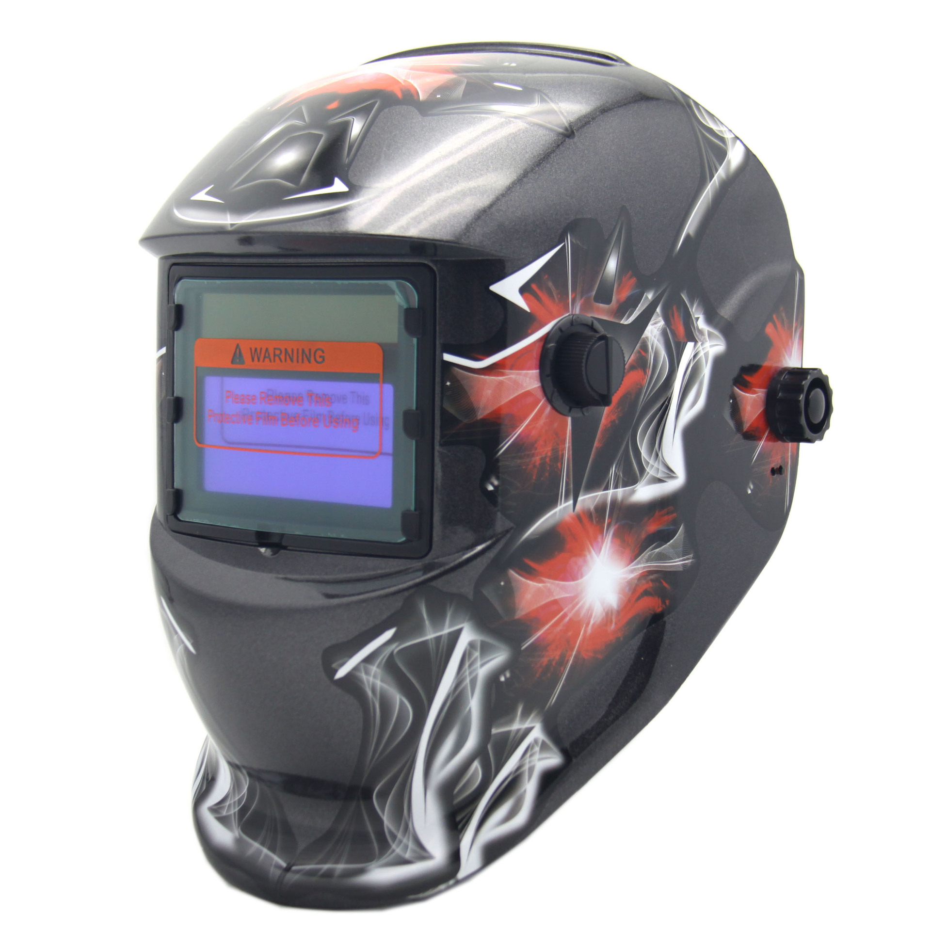 厂家直销自动变光电焊面罩氩弧焊电焊头盔面部防护头戴式ROSE-433