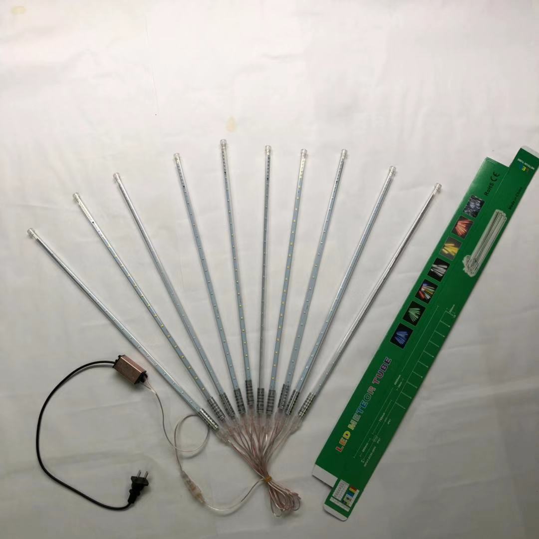 새로운 유성 조명 야외 조명 LED 유성 샤워 조명 휴일 크리스마스 트리 장식 조명 유성 튜브