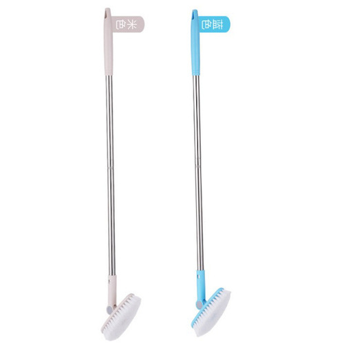 Multifunctional hard-bristled floor brush plastic long-handled cleaning brush bathroom floor brush bathroom bathtub floor tile brush