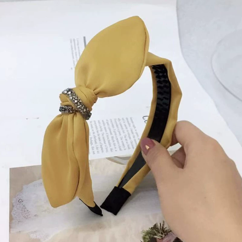 Headband, hairgrip for face washing with bow, hair accessory, hairpins, Korean style, new collection, wholesale