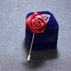 Red pin lapel pin suitable for men and women, universal brooch, flowered, wholesale