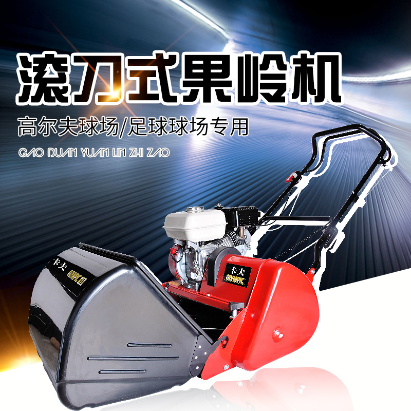 高尔夫果岭机果岭割草机滚刀式草坪修剪机草坪机自走式汽油剪草机