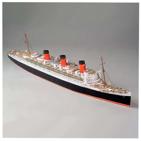 Cruise Ship Toy Queen Mary Cruise Paper Model Ship Model 1:400 Paper Model Handm