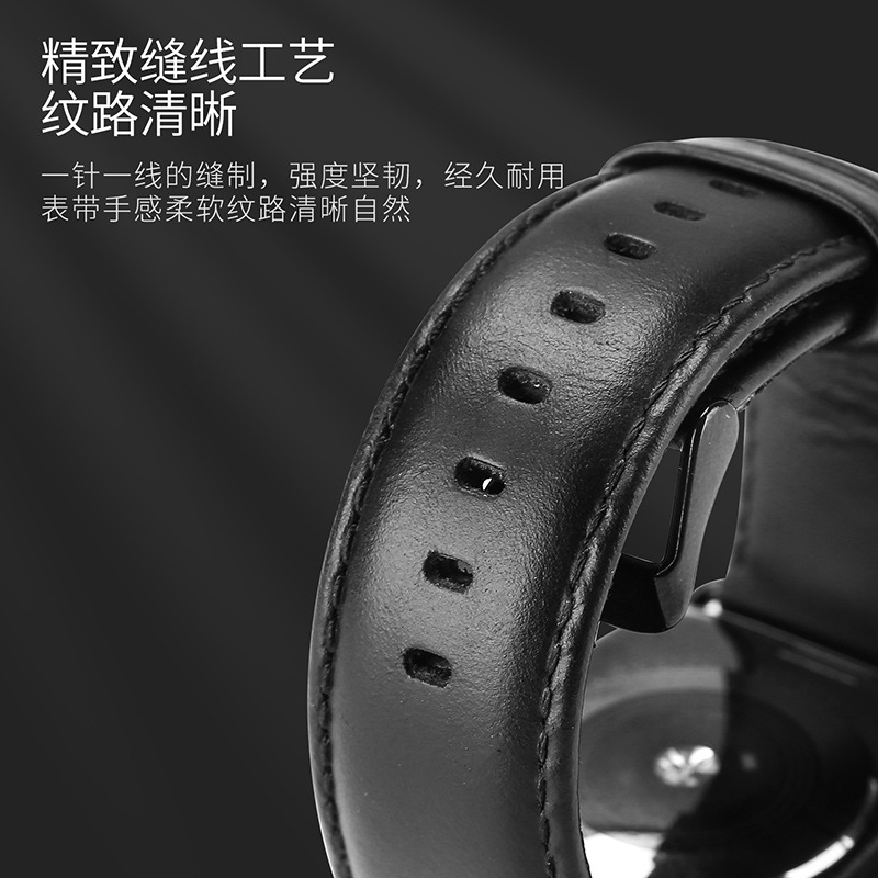 DUXDUCIS al por mayor correa de cuero nativa aplicable Apple iWatch universal Apple reloj Correa modelo de negocio image 3
