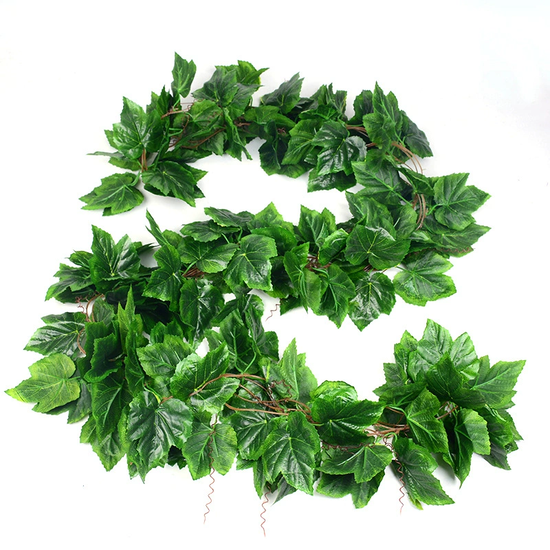Artificial Rattan Leaf Decorative Vine, Simulation Ivy & Grape Leaves, Multiple Styles & Pack Sizes