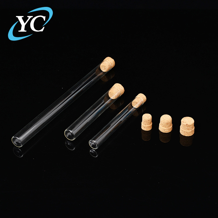 T型木塞线香管 透明玻璃线香管10/20克长短款 玻璃平底试管