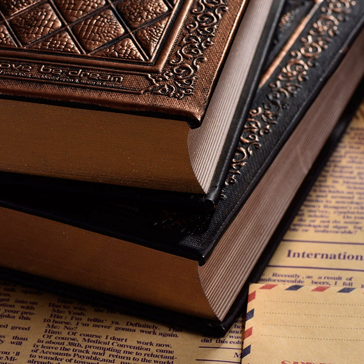 Notebook The Gospel of Love, embossed imitation leather, European retro thick A5 sketch journal