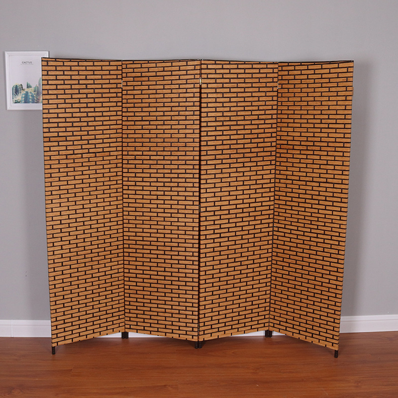 Paper rope double-sided screen double-sided paper rope woven home porch partition folding screen multi-specification screen