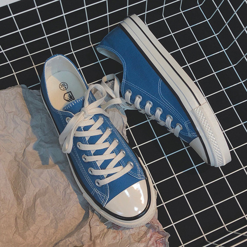 New Korean Street Photography Classic Versatile Sneakers Retro 1970s Replica Cloth Shoes Canvas Shoes Women 1001