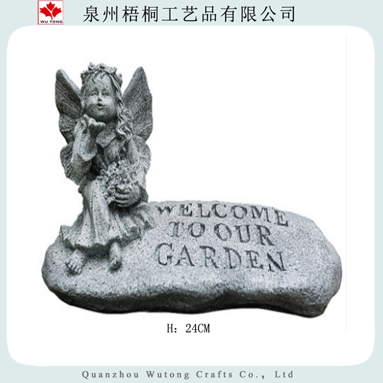 Resin cute little angel sculpture villa garden pastoral decoration…