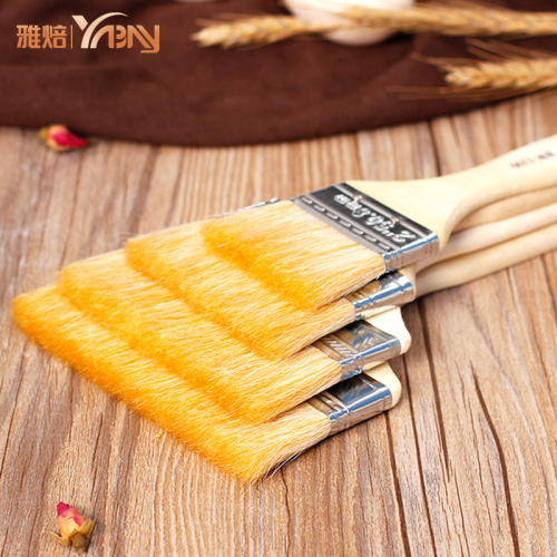Yabao long handle baking wool brush wooden handle paint brush wool paint brush paint brush barbecue brush