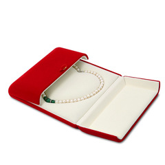 雙開大紅色結婚首飾盒結婚三金首飾禮盒首飾套裝盒珍珠項鍊盒