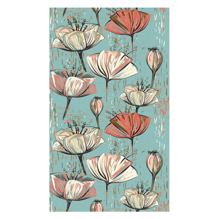 Toalla de baño al por mayor de transferencia térmica estilo europeo y americano Planta Fresca tendencia natación playa estera toalla adulto Toalla de playa de terciopelo de doble cara