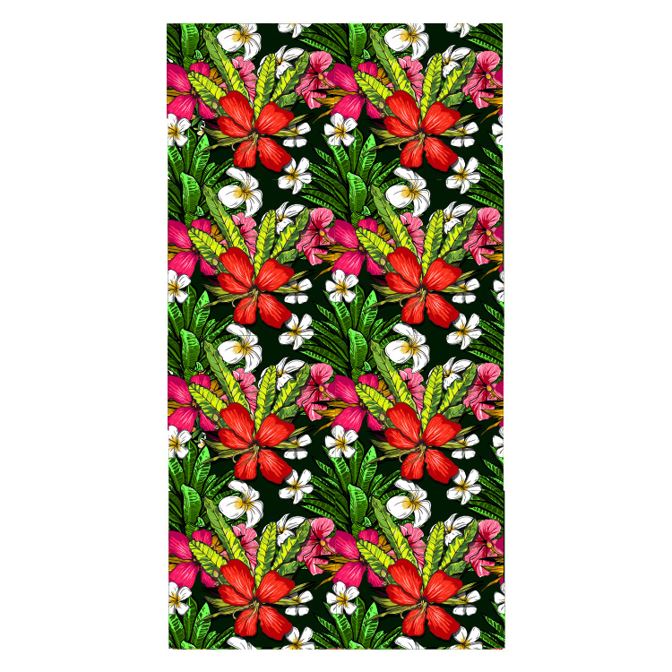 Toalla de baño al por mayor de transferencia térmica estilo europeo y americano Planta Fresca tendencia natación playa estera toalla adulto Toalla de playa de terciopelo de doble cara