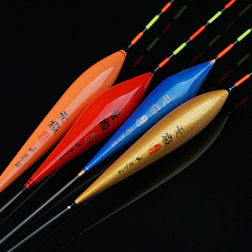 Chujiang fishing gear Bal fir wood float thick eye-catching tail float wholesale fishing gear manufacturer direct supply