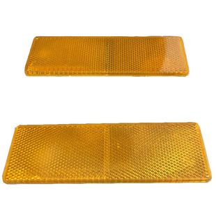 Wholesale truck reflective stickers car body stickers orange traffic warning signs plastic reflective plate luminous night reflector