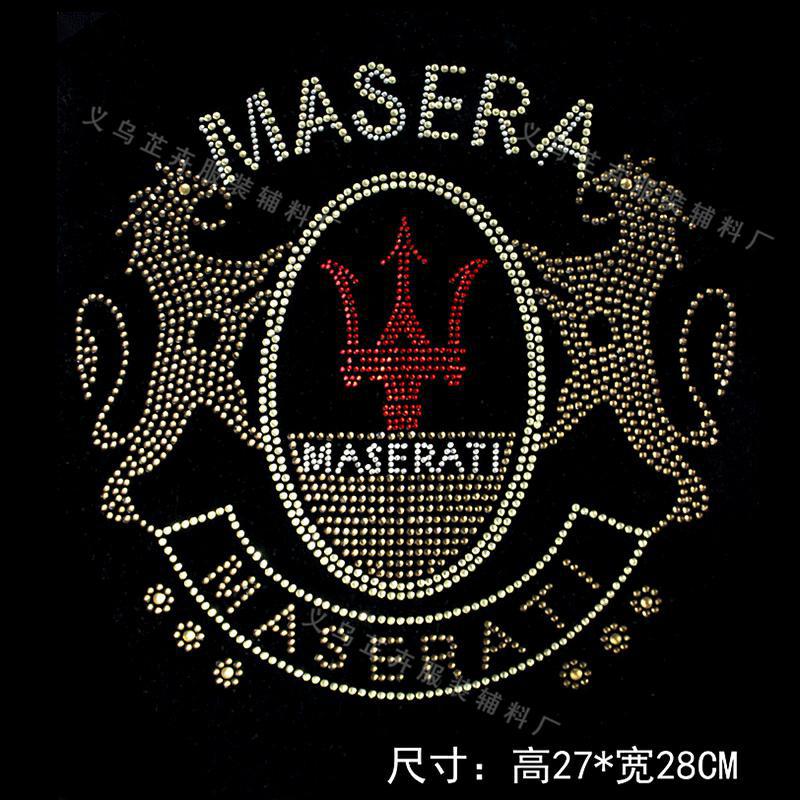 厂家烫钻可定 制汽车用品烫钻个性车标烫图反光敞亮贴烫画热转印