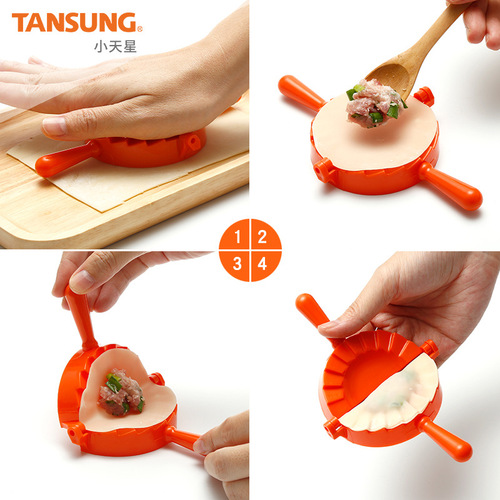 Large, medium and small plastic dumpling making molds, dumpling making utensils, home kitchen DIY dumpling making tools wholesale