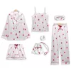 White strawberry, set, 7 pieces