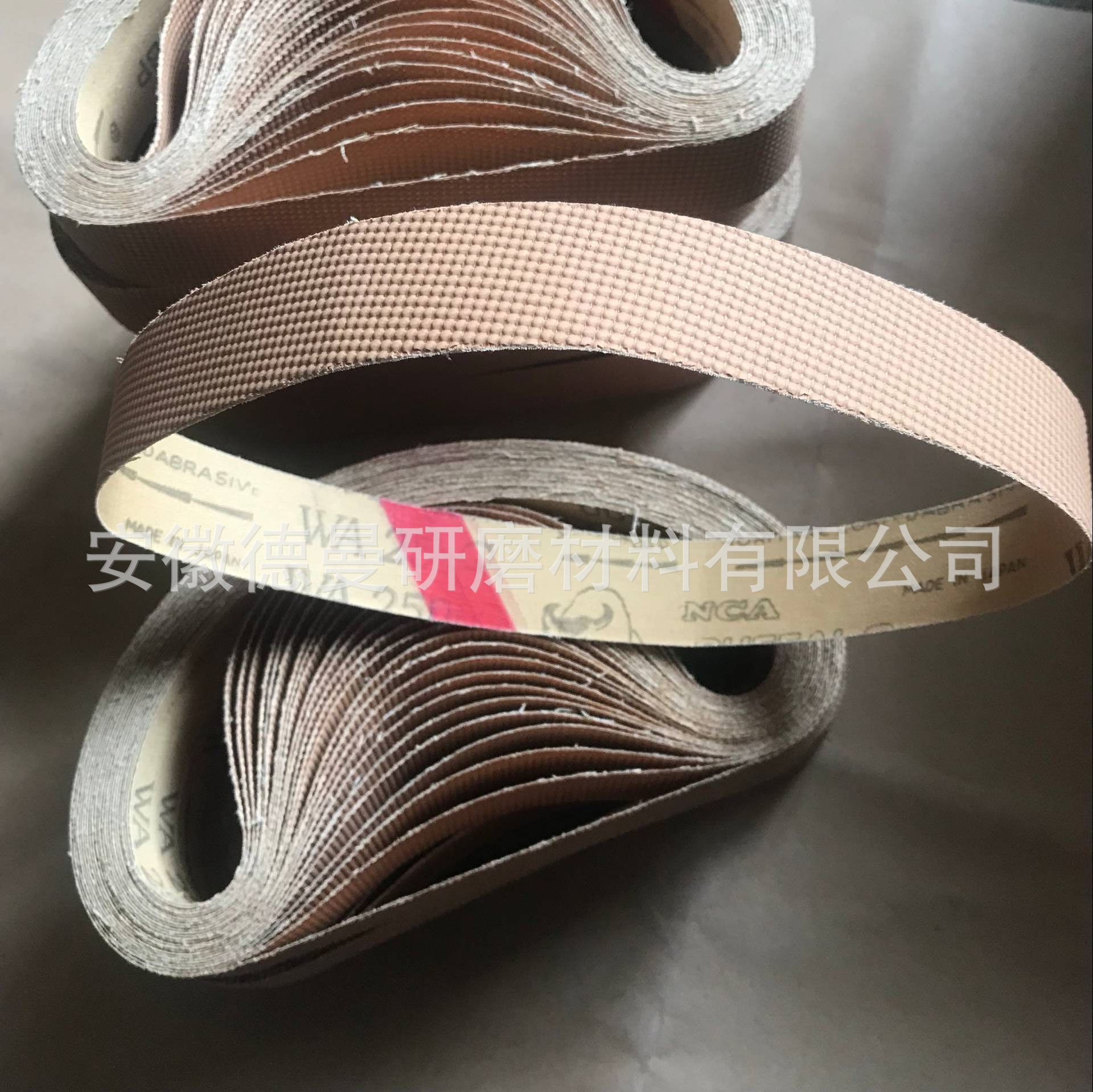 日本野牛NCA J6-2SS金字塔点状砂带30*533mm 不锈钢刀剪抛光带