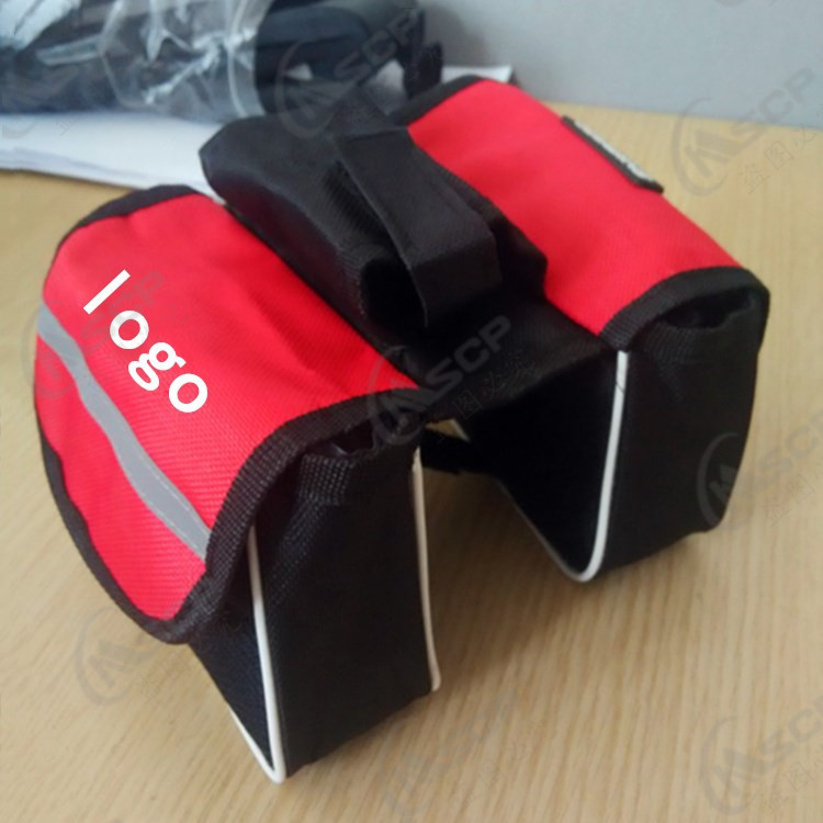 Bolsa de bicicleta de montaña bolsa de haz frontal ciclismo bicicleta bolsa de teléfono móvil bicicleta ciclismo bolsa kit impreso LOGO