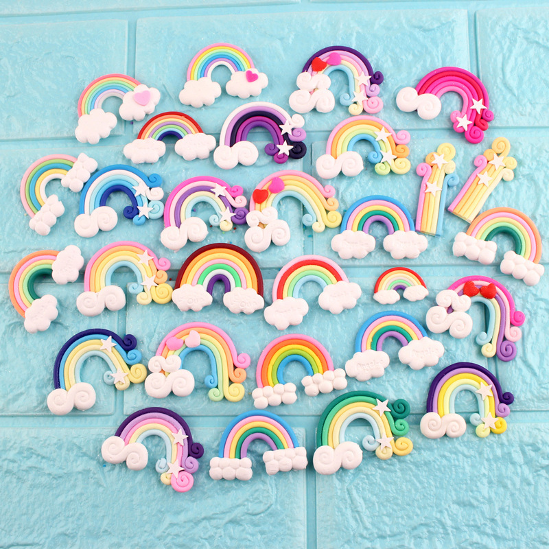 Soft Clay Rainbow Micro Landscape Rainbow Ornaments DIY Cream Glue Mobile Phone Case Accessories DIY Slime Material Soft Clay Rainbow Micro Landscape Rainbow Ornaments DIY Cream Glue Mobile Phone Case Accessories DIY Slime Material