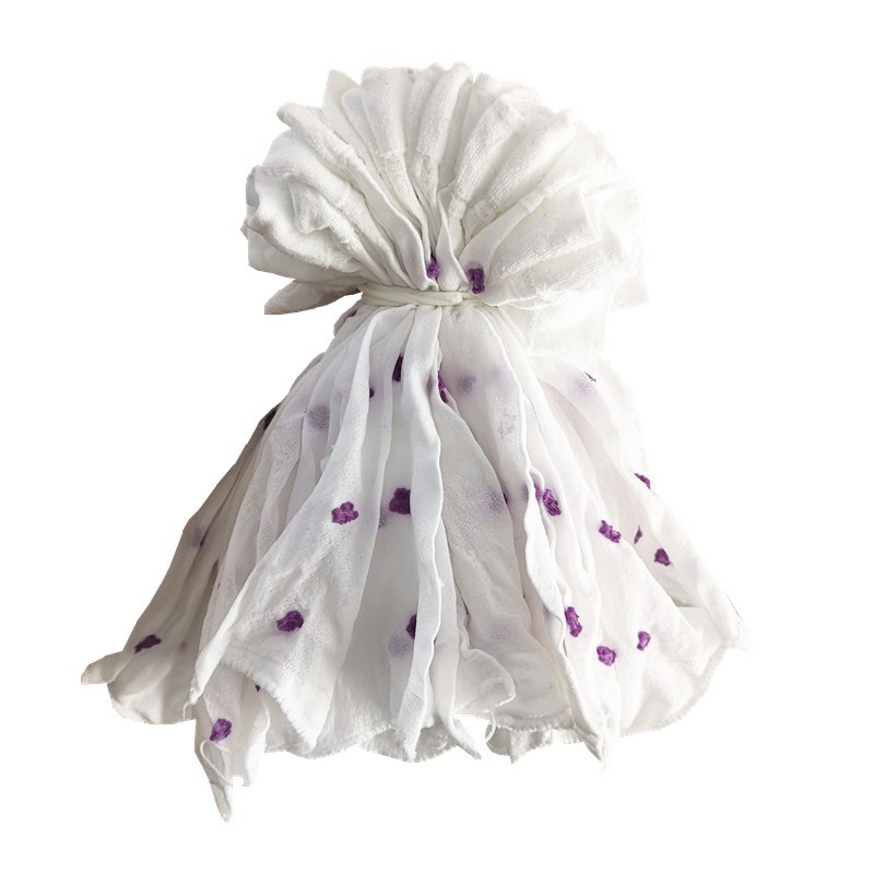 흰색 배경-자주색 점