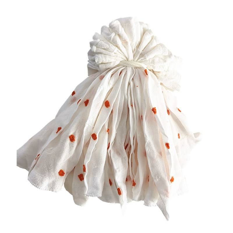 흰색 배경-주황색 점