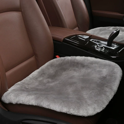 Seat cushion, seat cover Wool Single Piece No Backrest - fog-gray-4949cm