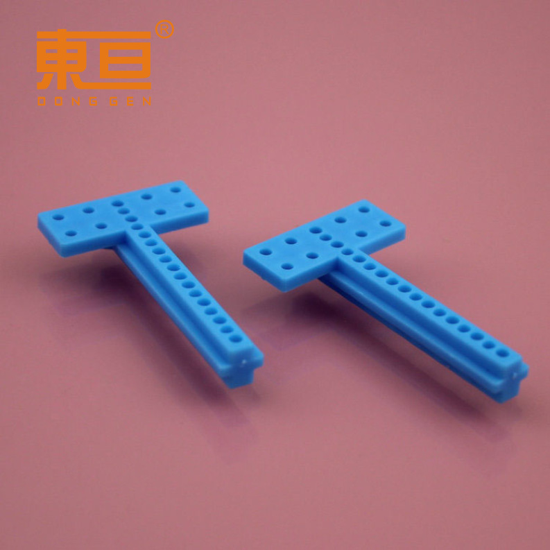 S774525蓝 T型杆 十道杆 电机固定杆 科技积木零件 电机座片杆