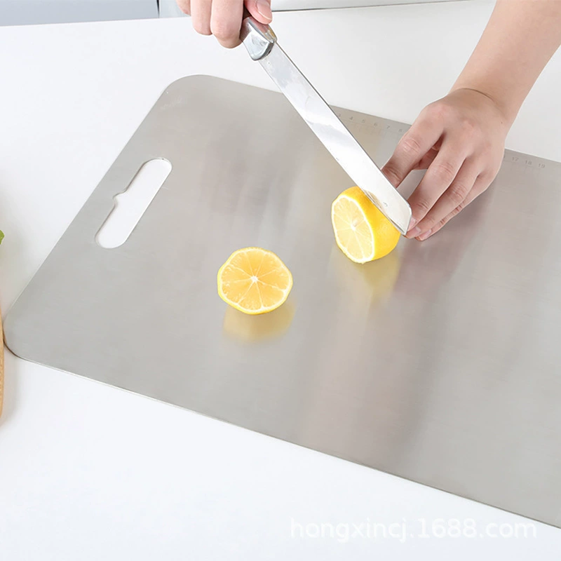 304 stainless steel cutting board thickened fruits, vegetables, chopping, cutting board, home kneading chopping board rolling panel blade