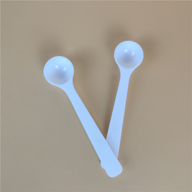 Fabricante en stock 1g cuchara de plástico cuchara de medición en polvo cuchara pequeña PP cuchara de medición de plástico 1g cuchara de medición